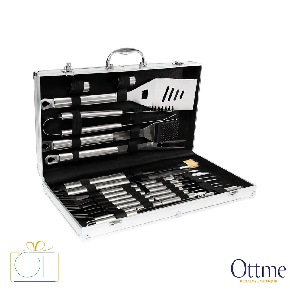 Deluxe BBQ Set Metálico 24 Piezas Personalizable 1