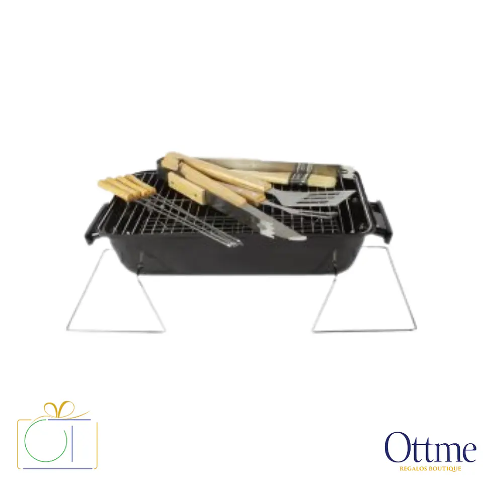Set Bolso Cooler Parrilla y Herramientas BBQ Personalizable 1