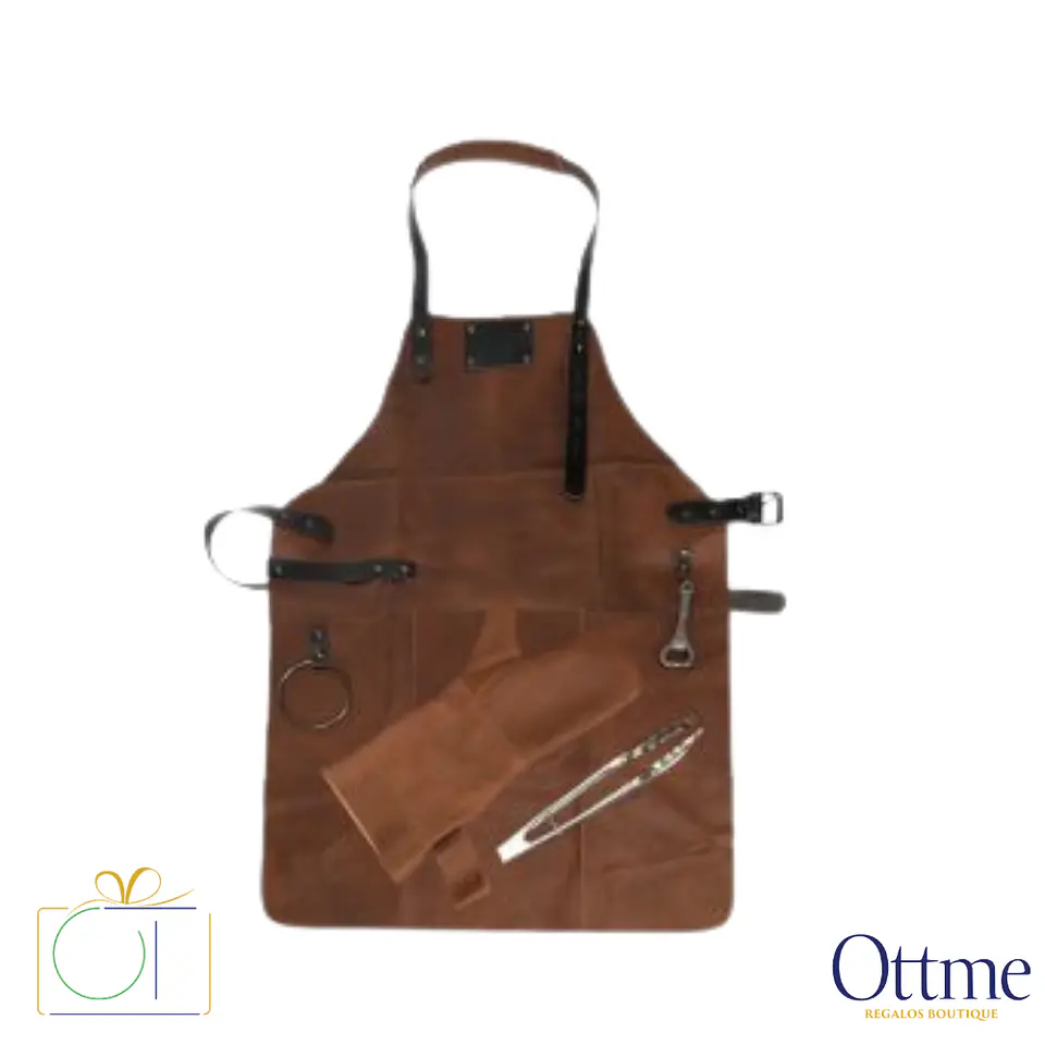 Set Asador Gamuza de Búfalo Personalizable 1