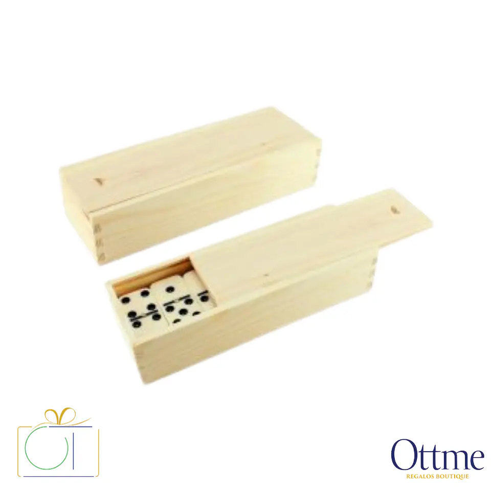 Dominó Clásico en Estuche de Madera Personalizable 2