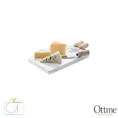 Set de Queso con Tabla de Madera Personalizable
