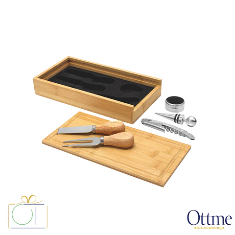 Set de Vino y Tabla WINCHESTER 5 Piezas Personalizable