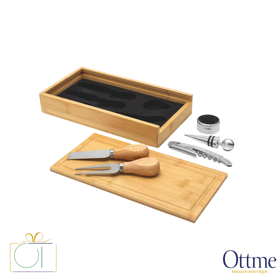 Set de Vino y Tabla WINCHESTER 5 Piezas Personalizable 1