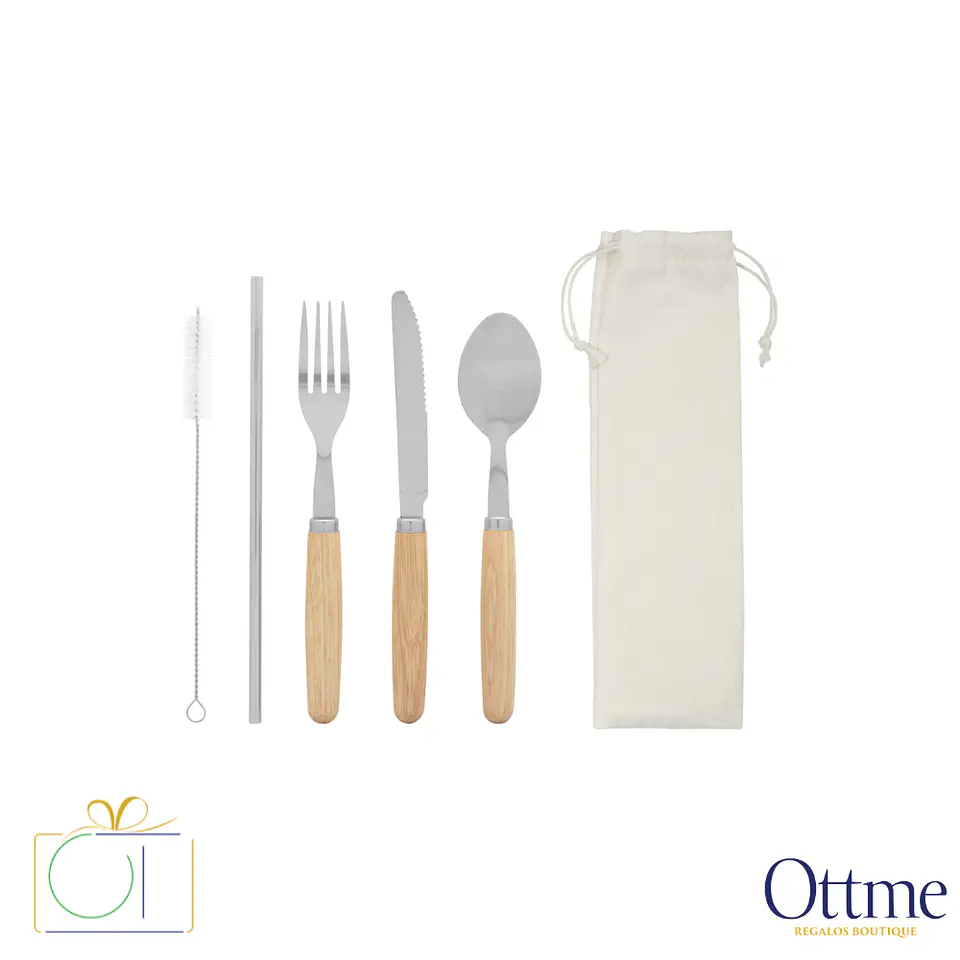 Set de Cubiertos MEALTIME en Estuche Canvas Personalizable 1