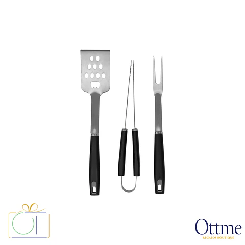 Set de Asado BBQ MASTERBEEF 3 Piezas Premium Personalizable