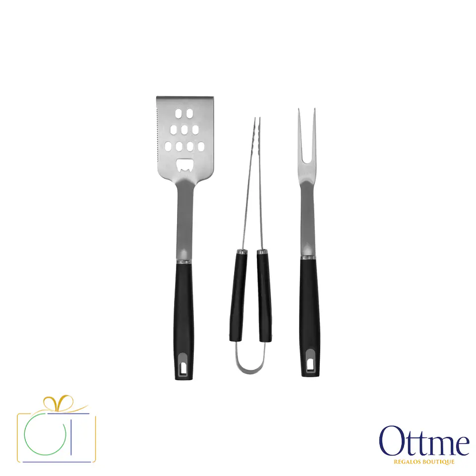 Set de Asado BBQ MASTERBEEF 3 Piezas Premium Personalizable 1