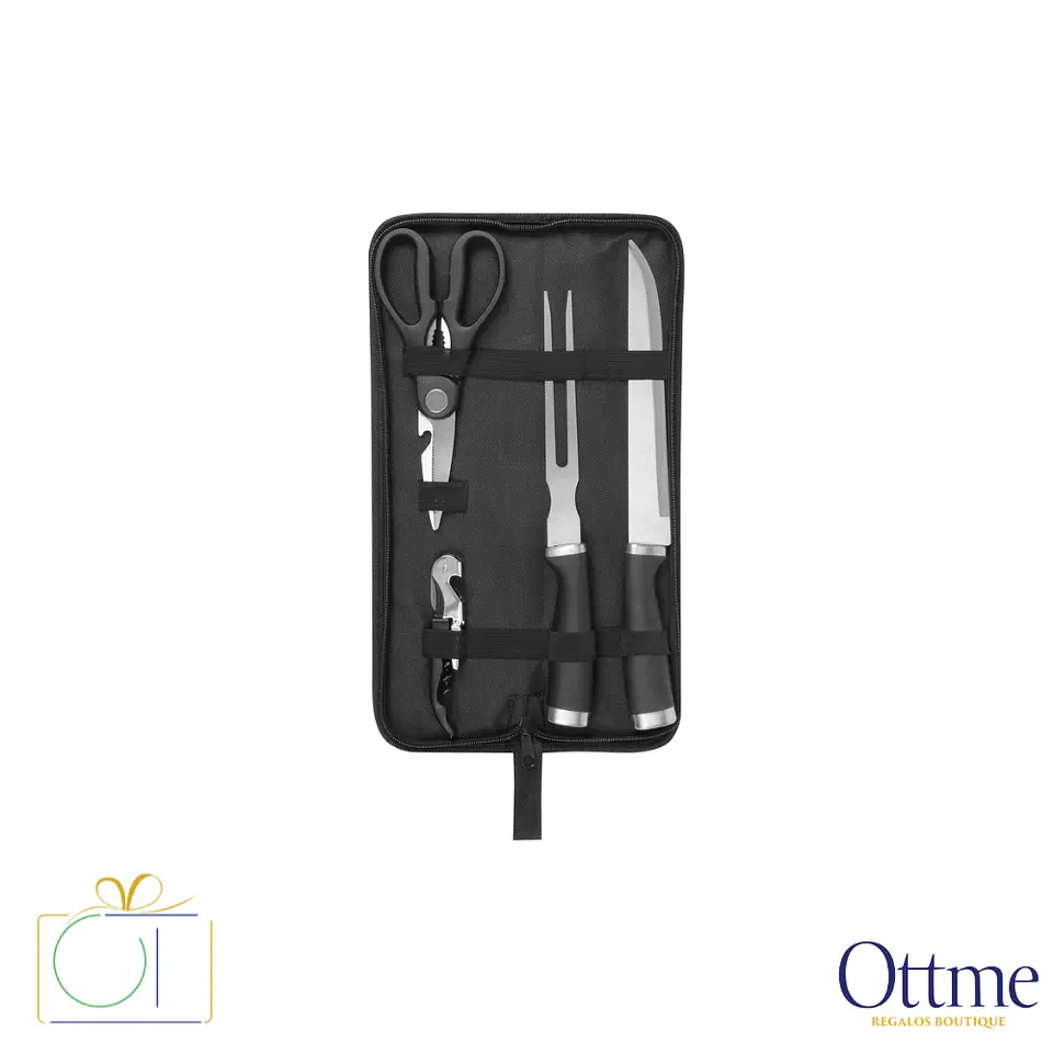 Set de Asado BBQ HUNAN con Estuche Personalizable 2