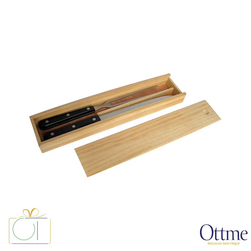 Set de Asado BBQ BELMONT Cuchilla y Trincheta Personalizable 1