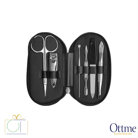 Set de Manicura LARISA en Estuche Simil Cuero Personalizable