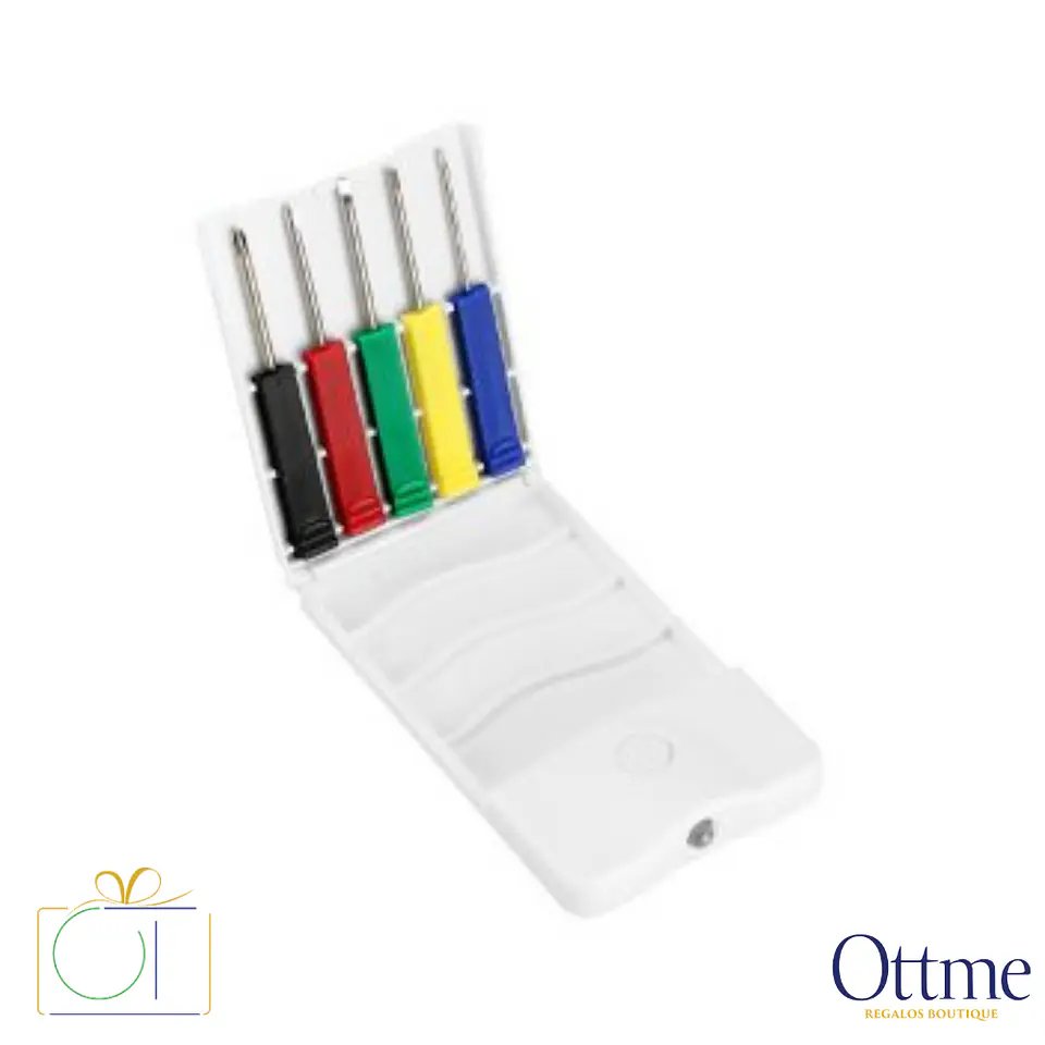Set Mini-Destornilladores con Linterna LED Personalizable 1