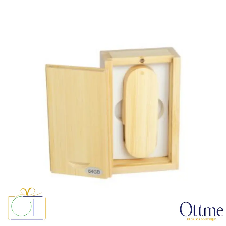 USB Pendrive 64GB de Bamboo con Estuche Personalizable 2