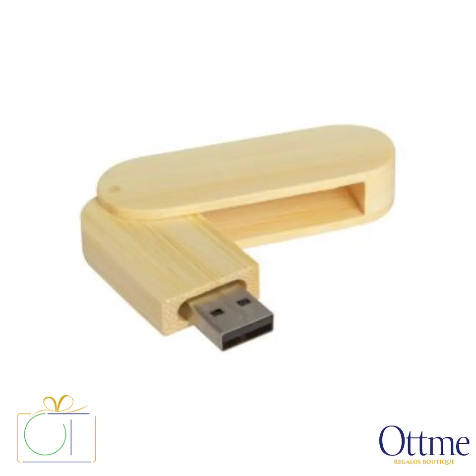 USB Pendrive 64GB de Bamboo con Estuche Personalizable 1