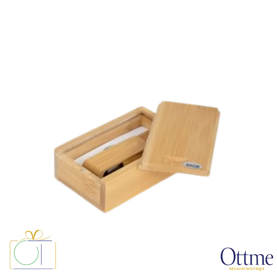 USB Pendrive Giro 64GB de Bamboo Barnizado Personalizable 2