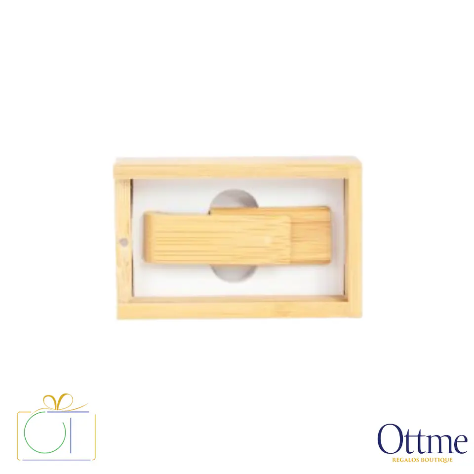 USB Pendrive Giro 64GB de Bamboo Barnizado Personalizable 3
