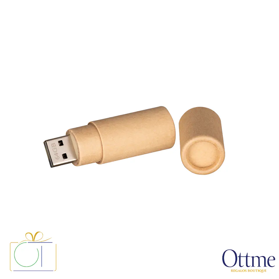 USB Pendrive Ecológico 64GB de Cartón Personalizable 3