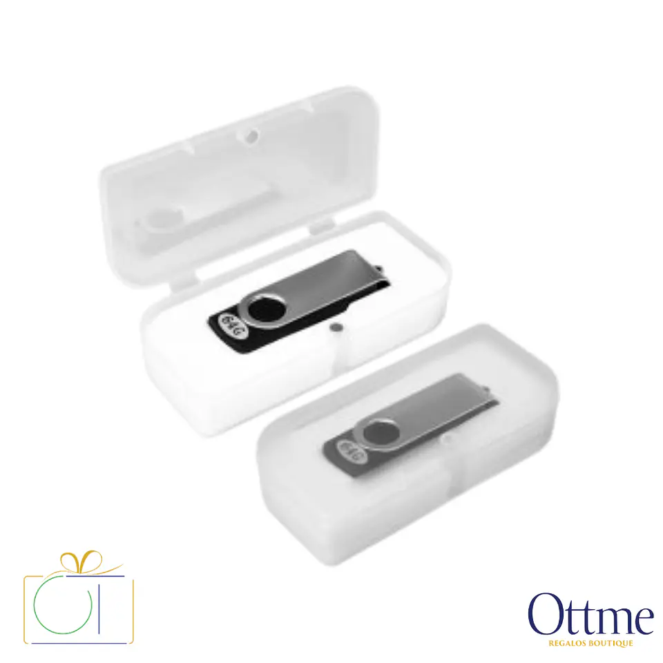 USB Pendrive 64GB Carcasa Metálica Giro Personalizable 2