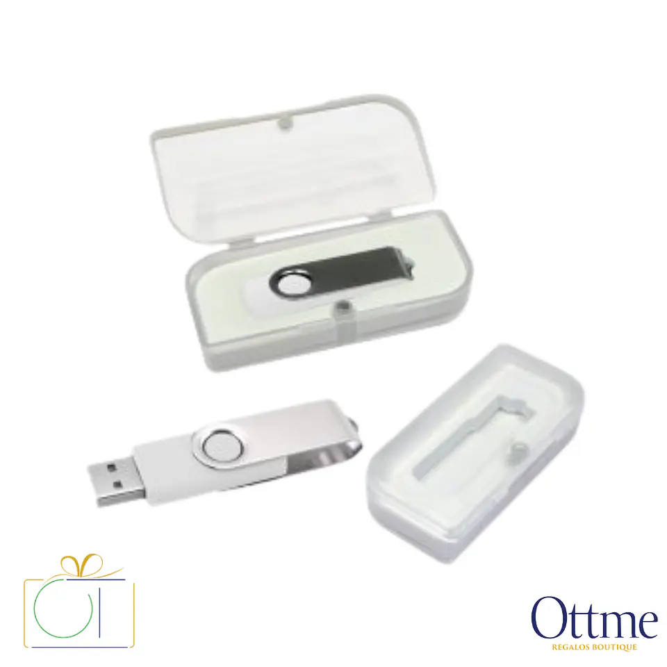 USB Pendrive 16GB Carcasa Metálica Giro Personalizable 2
