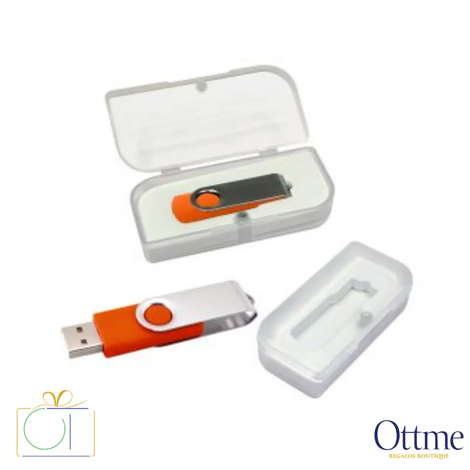 USB Pendrive 16GB Carcasa Metálica Giro Personalizable 4