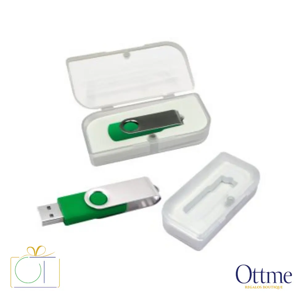 USB Pendrive 16GB Carcasa Metálica Giro Personalizable 6