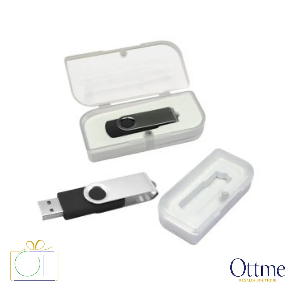USB Pendrive 16GB Carcasa Metálica Giro Personalizable 7