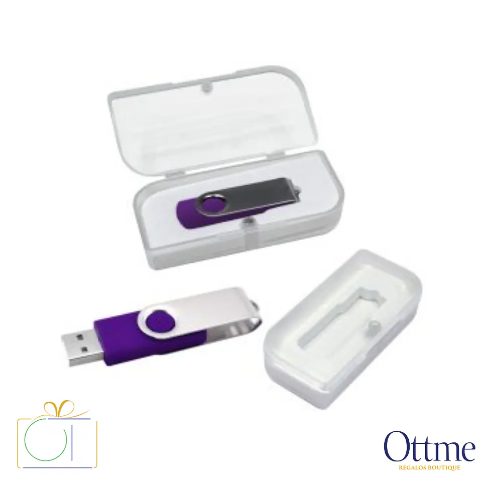 USB Pendrive 16GB Carcasa Metálica Giro Personalizable 8