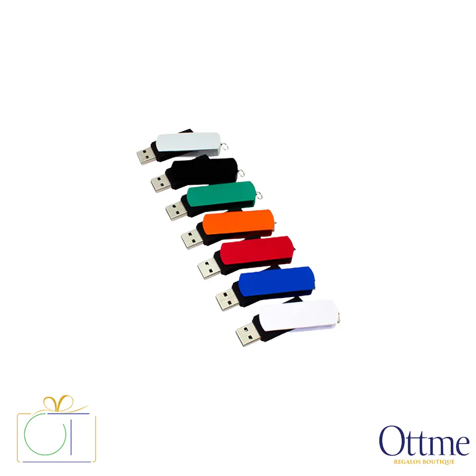 USB Pendrive Giro 32GB Silicona Negro Metalizado Personalizable 1