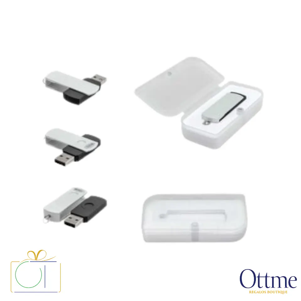 USB Pendrive Giro 32GB Silicona Negro Metalizado Personalizable 4