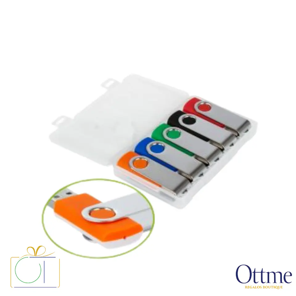 Set 5 USB Pendrive 64GB Bicolor Personalizable 1