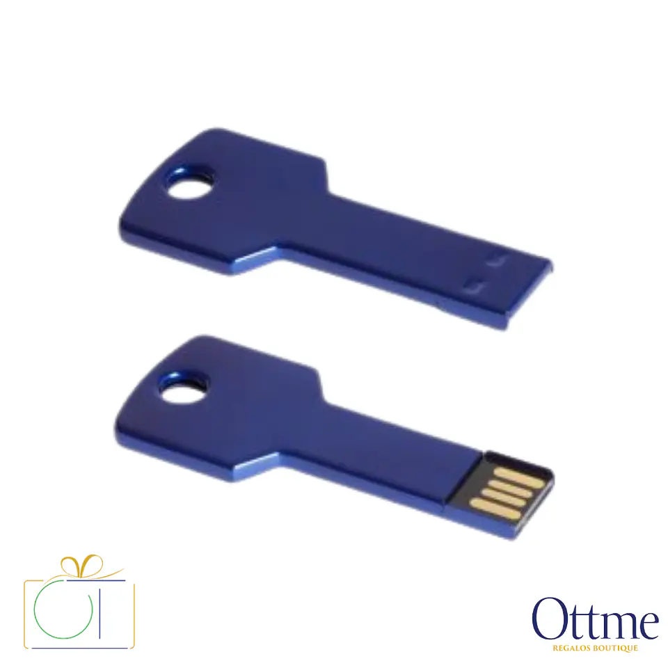USB Pendrive 16GB Forma de Llave Metálica de Color Personalizable 3