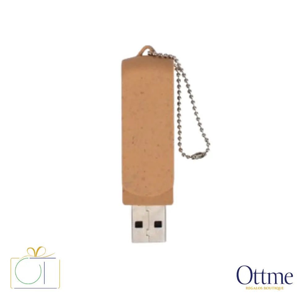 USB Pendrive 16GB Caña de Trigo Ecológico Personalizable 2