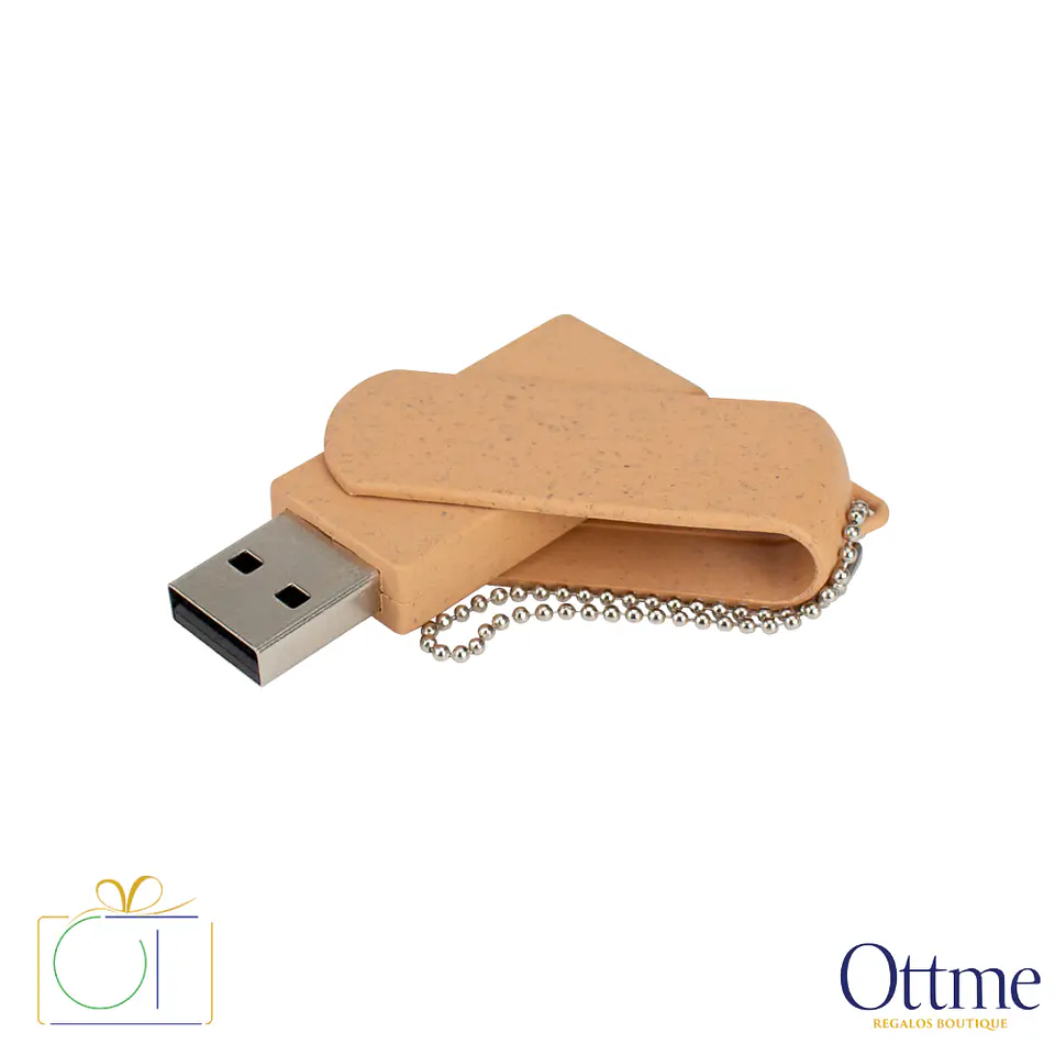 USB Pendrive 16GB Caña de Trigo Ecológico Personalizable 1