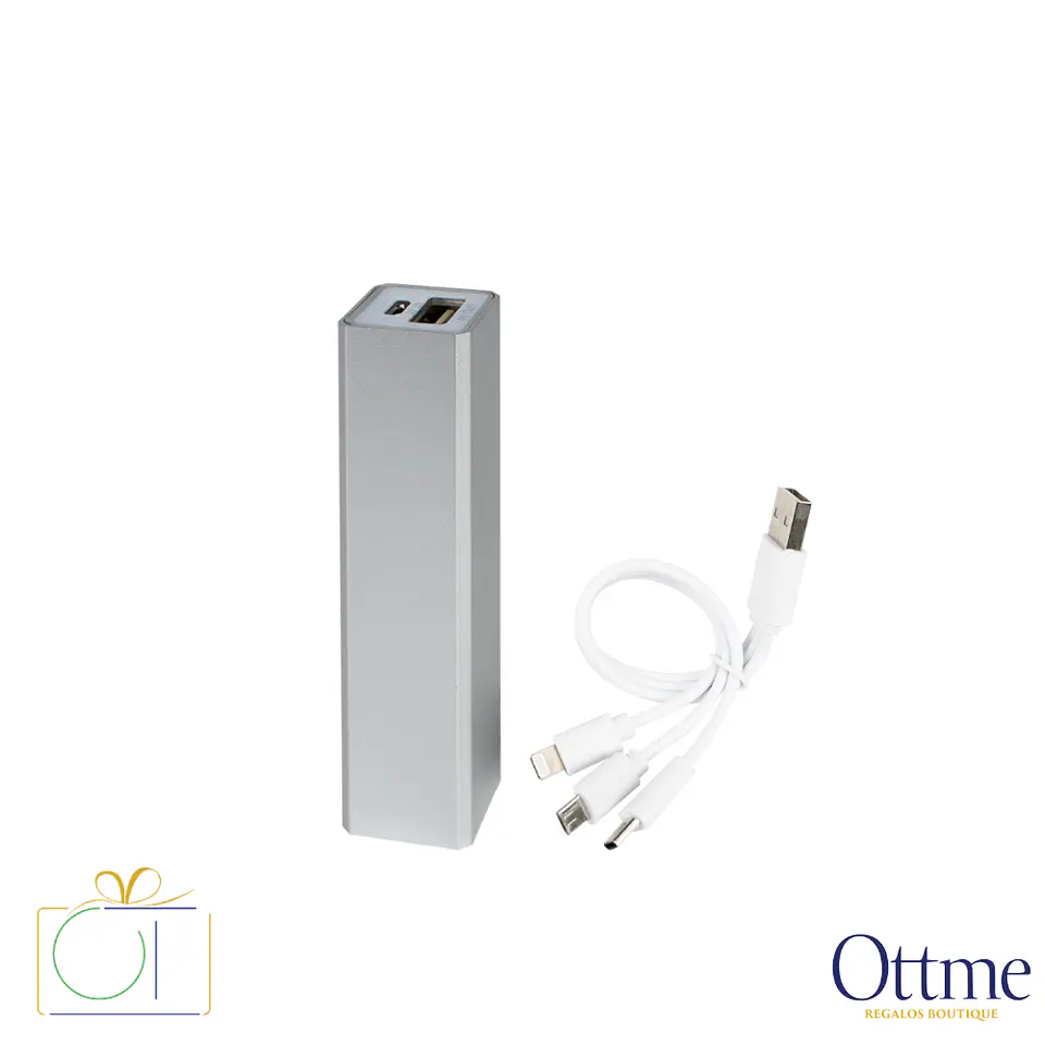 Cargador Power Bank Metálico 2200mAh Personalizable 4