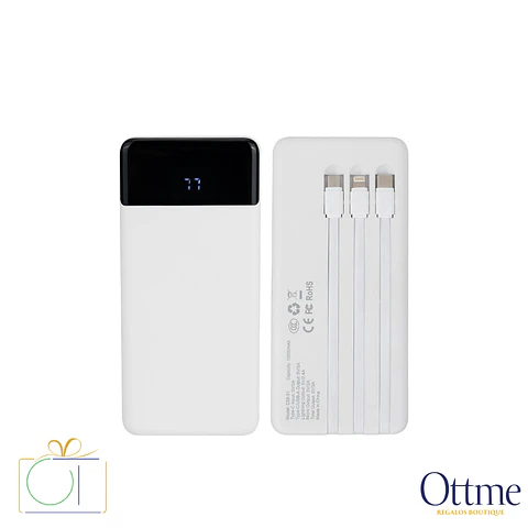 Deluxe Power Bank 10.000mAh con Pantalla LED Personalizable