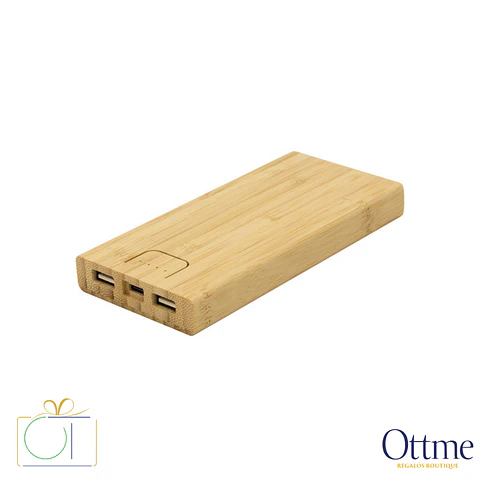 Power Bank BAMBPOWER 2 de Bambú 10000mAh Personalizable