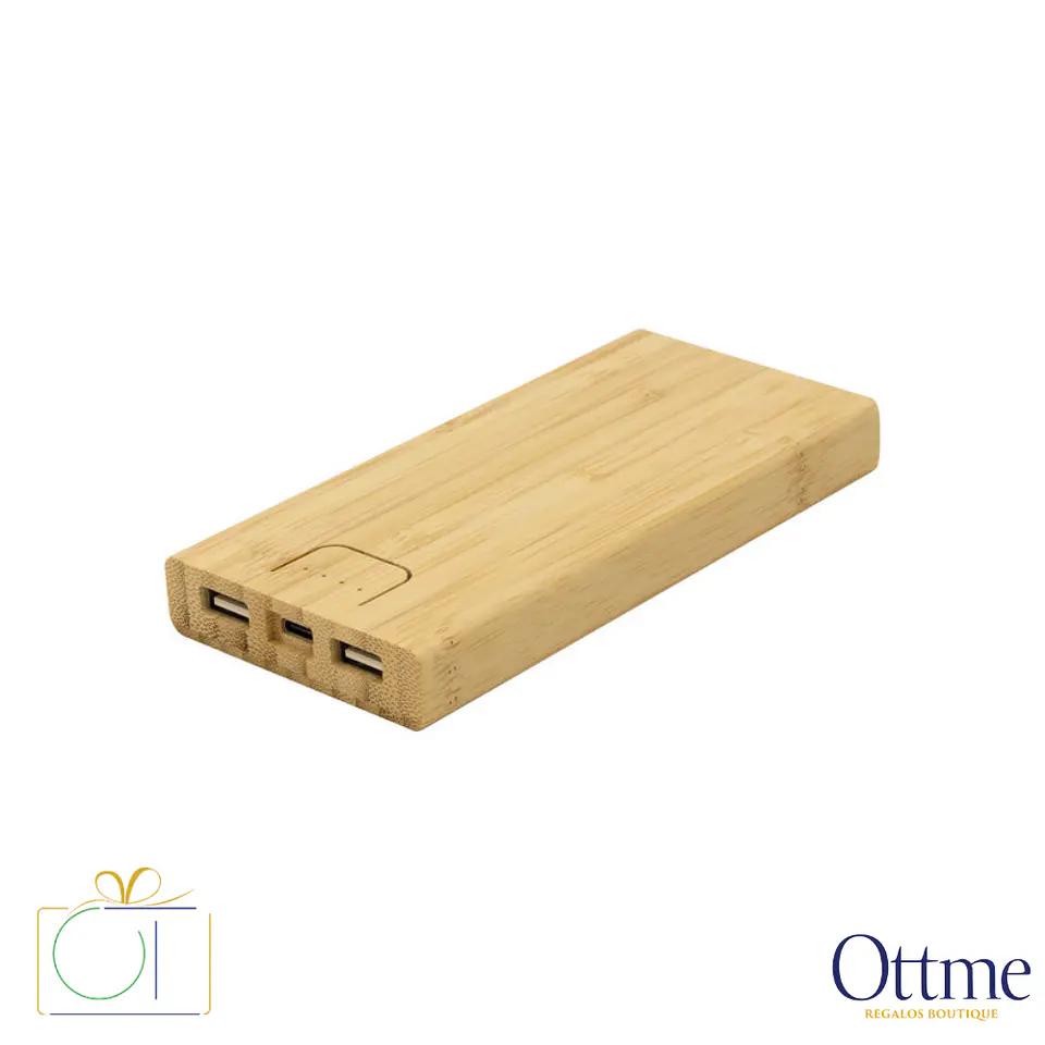 Power Bank BAMBPOWER 2 de Bambú 10000mAh Personalizable 1
