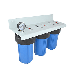 Super filtro de agua Triple filtración 10” x 4.5" Aquaionic