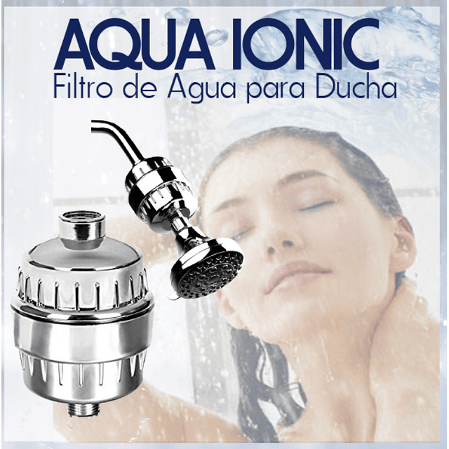Pack: Purificador de agua Aquaionic + 1 filtro de ducha