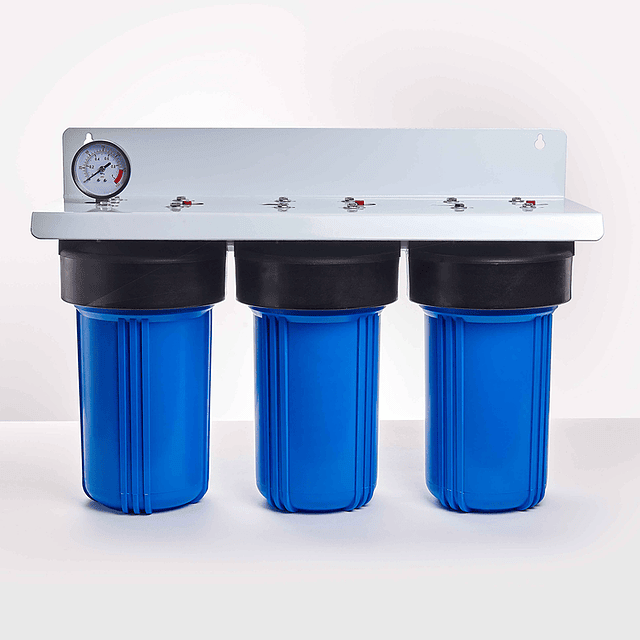 Super Filtro de Agua Triple Filtración para Aguas Duras 10″ x 4.5″