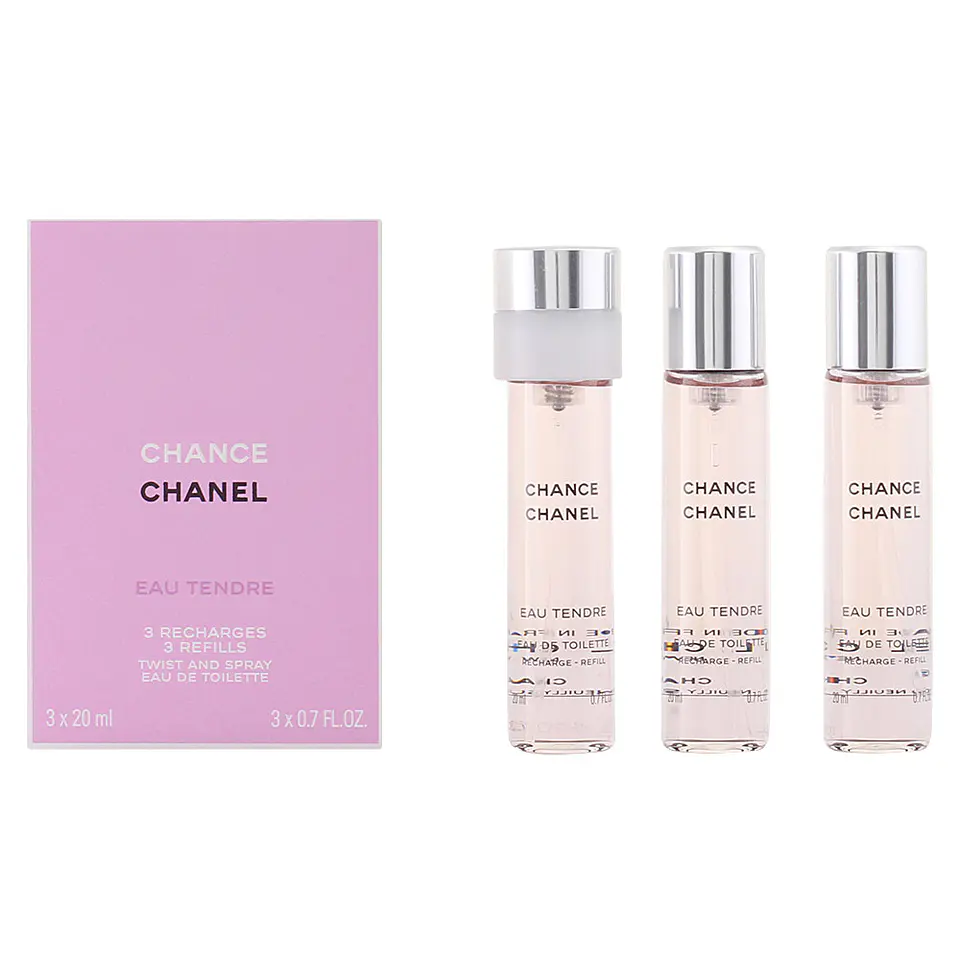 Chanel, CHANCE EAU TENDRE Eau de toilette  3 recargas 1