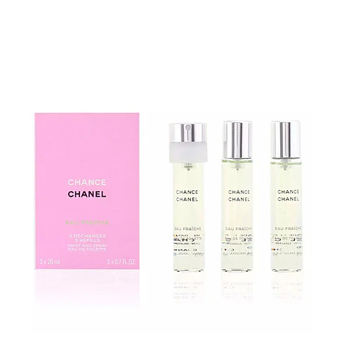 Chanel, CHANCE EAU FRAICHE eau de toilette vaporizador 3 recargas 
