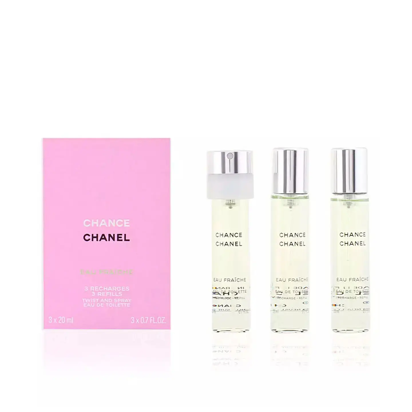 Chanel, CHANCE EAU FRAICHE eau de toilette vaporizador 3 recargas  1