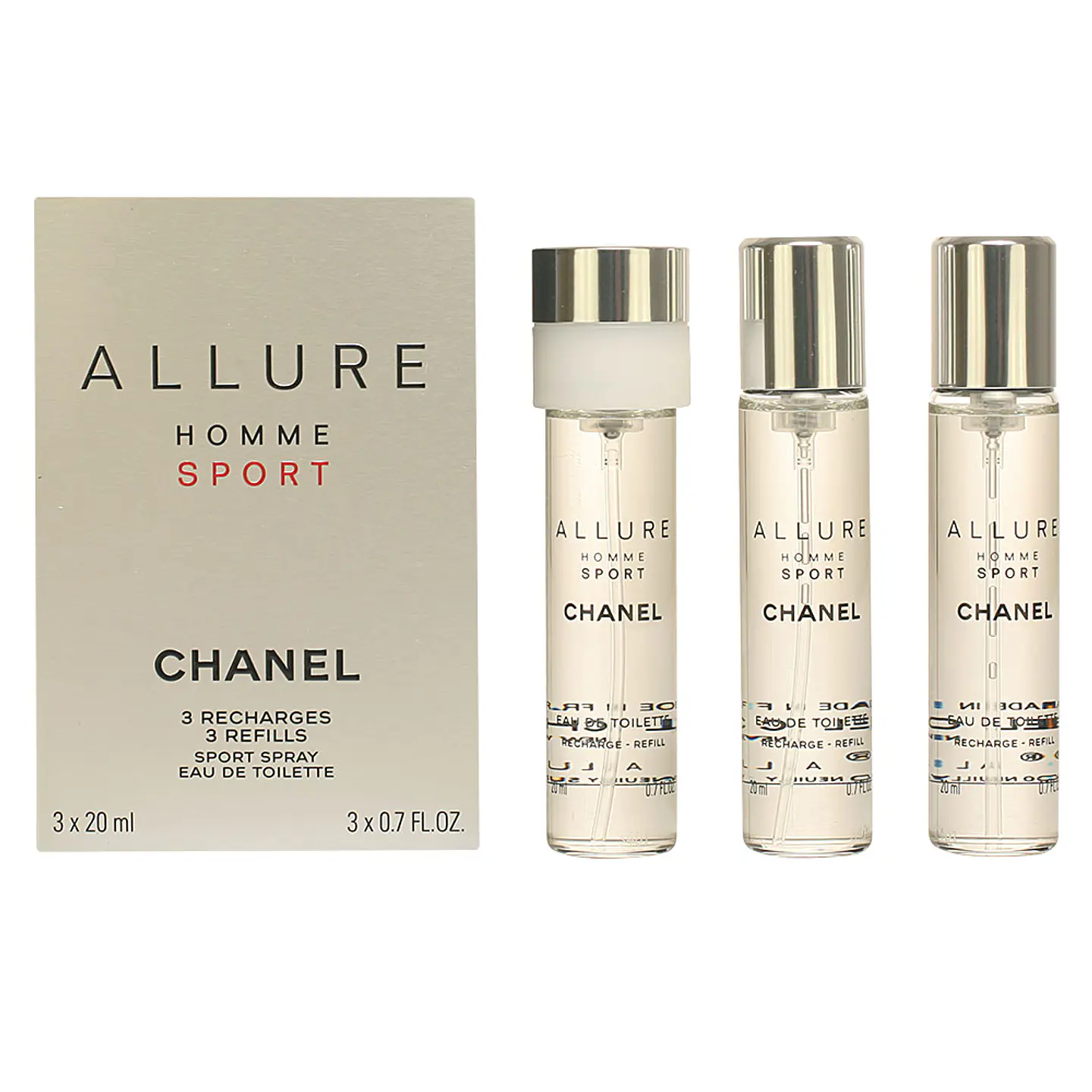 Chanel, ALLURE HOMME SPORT vaporizador recarregável + Recargas 2