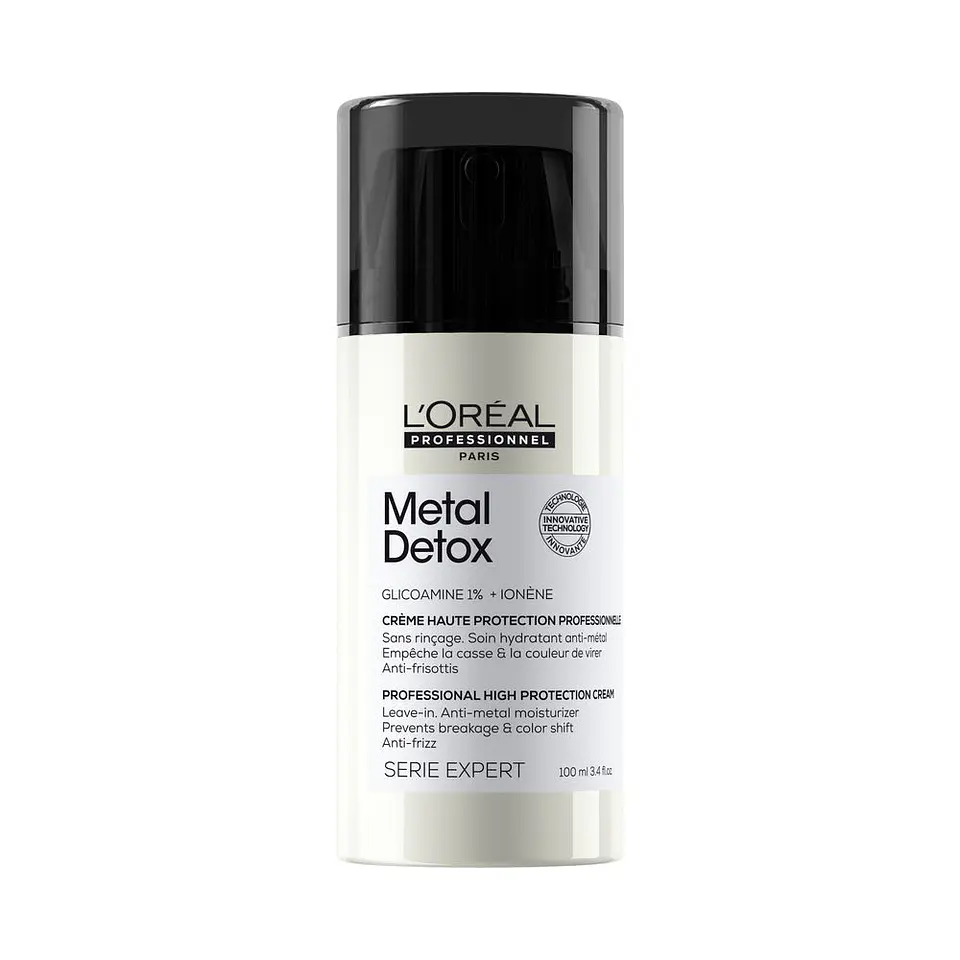 L'Oréal Professionnel Paris, Creme profissional sem enxágue METAL DETOX com alta proteção para cabelos danificados 1