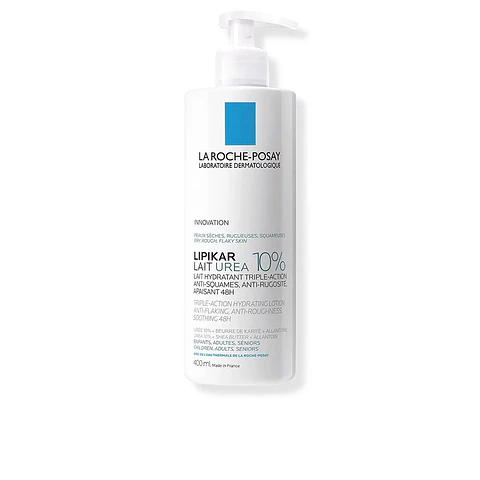 La Roche Posay, LIPIKAR UREA 10%, leite hidratante tripla ação