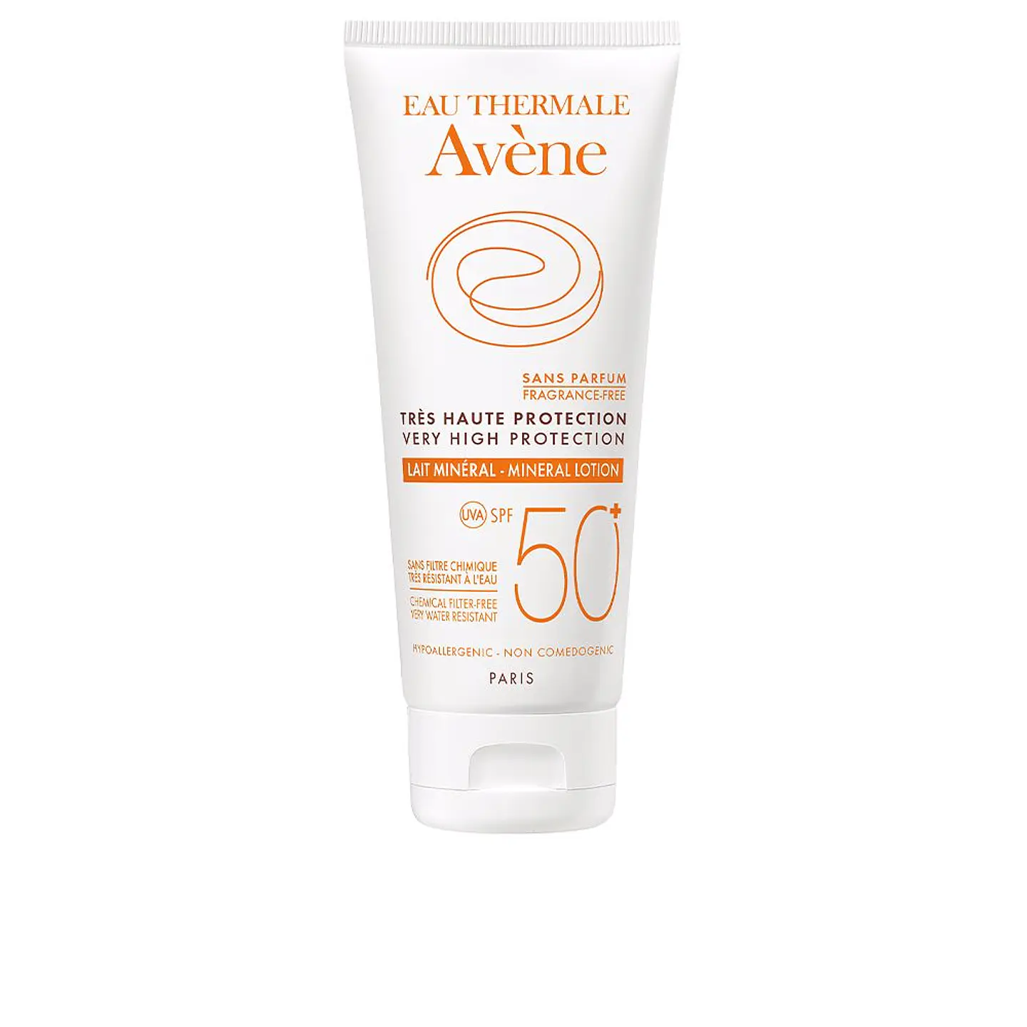 Avène, Loção solar alta proteção, leite mineral FPS50+  1