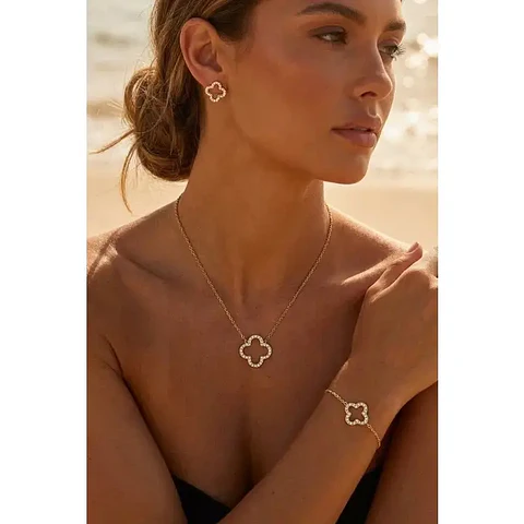 Conjunto - Aço Inoxidável colar+ pulseira