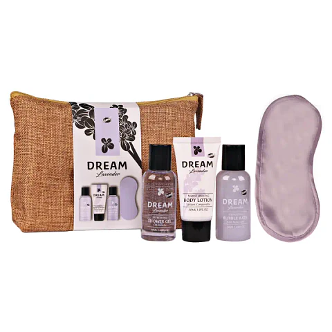 Kit de Presente de Beleza e Cuidados com a Pele - Estojo de Juta