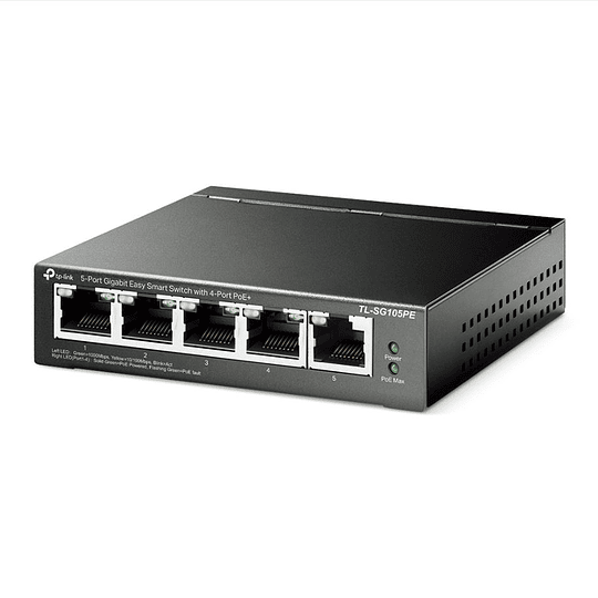 Switch Tp Link Tl-sg105pe De 5 Puertos 4 Poe