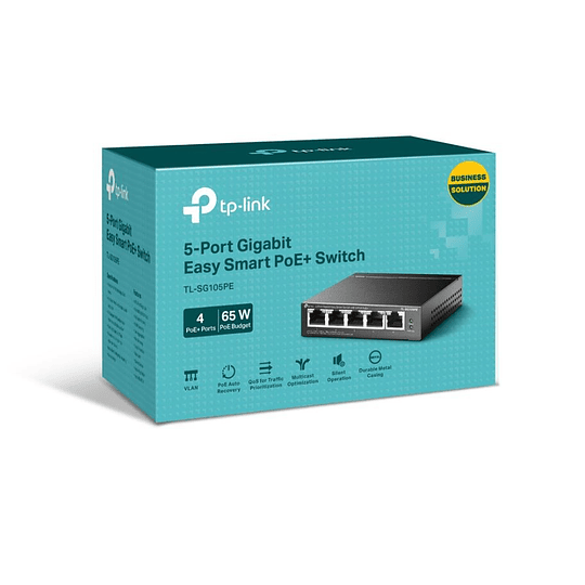 Switch Tp Link Tl-sg105pe De 5 Puertos 4 Poe