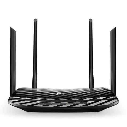 Router TP-link, Archer C6, Wifi - Doble banda - AC 1200 Full Gigabit Mu-mimo Negro 100V/240V